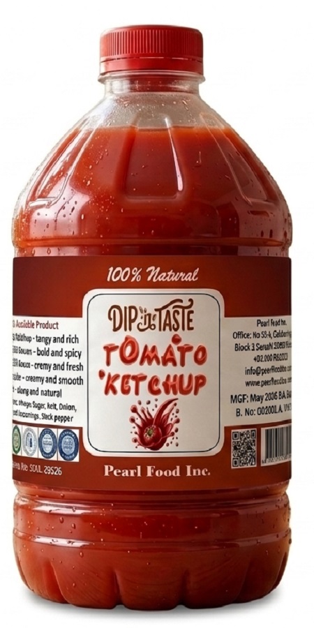 Ketchup — illustrative packaging